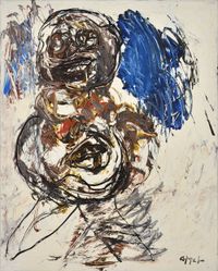 Nude (Nude Series) by Karel Appel contemporary artwork painting