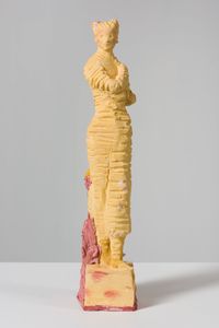 Woman in jumpsuit by Linda Marrinon contemporary artwork sculpture