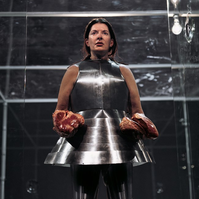 Virgin Warrior - Two Hearts (Performance with Jan Fabre) by Marina Abramović contemporary artwork