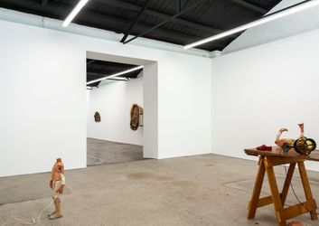 Lewis Fidock & Joshua Petherick Exposable mines and the impious canto, 2024 (installation view)  
