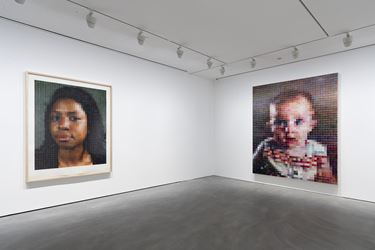 Exhibition view: Chuck Close, Pace Gallery, Hong Kong (10 January–14 March 2020). © Chuck Close. Courtesy Pace Gallery.