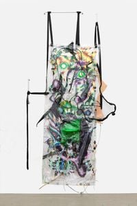 Swarm living is for Bodybag ONION BRAID by KAYA (Kerstin Brätsch & Debo Eilers) contemporary artwork sculpture, mixed media