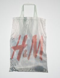 H&M Bag: Back to School by Lucia Hierro contemporary artwork print, textile