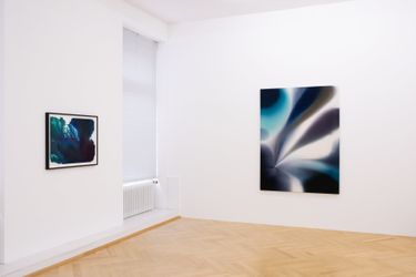 Exhibition view: Giacomo Santiago Rogado, Reality Blue, Bernhard Knaus Fine Art, Frankfurt (30 June–3 September 2022). Courtesy Bernhard Knaus Fine Art.