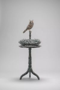 PixCell-Owl/Cushion/Trivet/Table by Kohei Nawa contemporary artwork mixed media