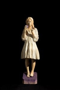 As always, Her Meditation will Walk Around in Midnight. 彼女の思索は今日も真夜中を彷徨うことだろう。 by Sakai Kohta contemporary artwork sculpture