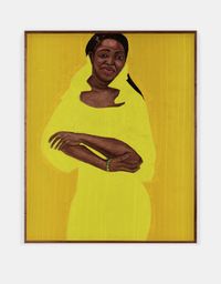 Aku yellow by Serge Attukwei Clottey contemporary artwork painting