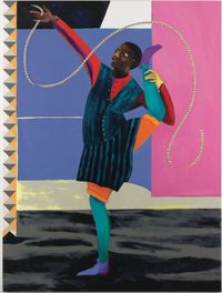 Posture Master by Lubaina Himid contemporary artwork painting