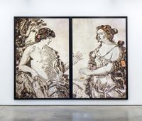 Apollo and the Cumaean Sibyl, after Giovanni Domenico Cerrini by Vik Muniz contemporary artwork photography