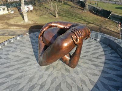 Hank Willis Thomas Sculpture ‘The Embrace’ Revealed in Boston