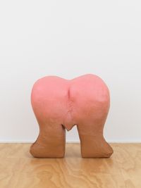 Loveseat prototype 1 (Brown Bottom) by Tschabalala Self contemporary artwork sculpture