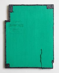 Untitled (green) by Louise Gresswell contemporary artwork painting, works on paper