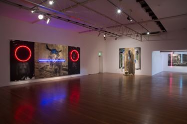 Brook Andrew, Space & Time, 2016, Exhibition view, Roslyn Oxley9 Gallery, Sydney, Courtesy of Roslyn Oxley9 Gallery, Sydney.