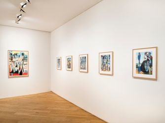 Exhibition view: Marc Desgrandchamps, Le tourment de la ligne d'horizon, Galerie Lelong & Co. Paris, Avenue Matignon, Patis (17 March–7 May 2022). Courtesy Lelong & Co. Paris. 