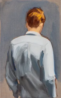 Grey Shirt by Gideon Rubin contemporary artwork painting