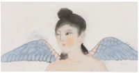 Song of Songs No. 41 - Angel 1 by Peng Wei contemporary artwork painting, works on paper