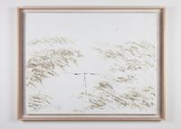 Geese Flying Over a Small Bridge 《小橋群雁行》 by Yeh Shih-Chiang contemporary artwork painting, works on paper