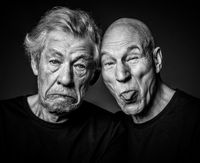Patrick Stewart & Ian McKellen by Andy Gotts contemporary artwork photography, print