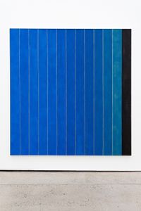 13 Stripes Blue by Michael Wilkinson contemporary artwork painting
