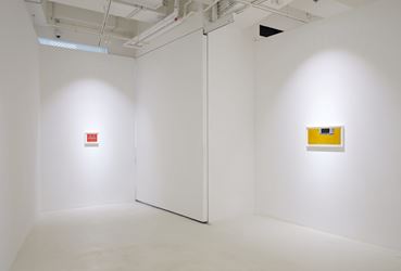 Exhibition view: Robert Motherwell, Robert Motherwell’s “Open Paintings” and Related Collages, Pearl Lam Galleries H Queen's, Hong Kong (9 January–6 March, 2019). Courtesy Pearl Lam Galleries.