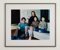 The Okutsu Family in Western Room, Yamaguchi 1996 by Thomas Struth contemporary artwork photography, print