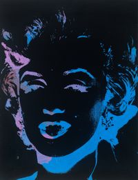 One Multicolored Marilyn (Reversal Series) by Andy Warhol contemporary artwork painting, print