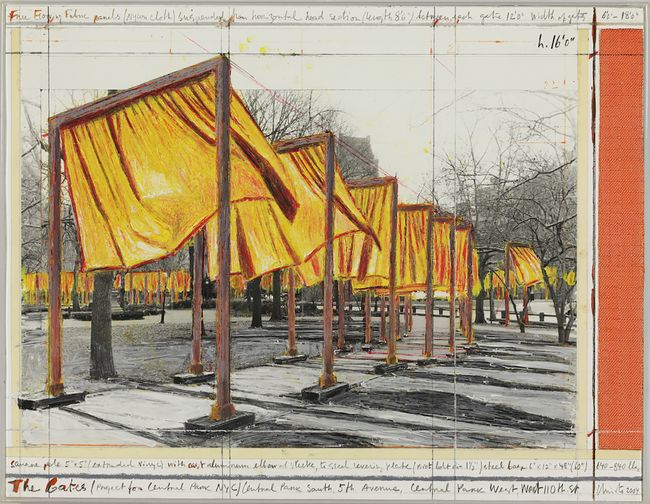 The Gates (Project for Central Park New York City) by Christo contemporary artwork