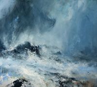 Black Head of Breigeo by Janette Kerr contemporary artwork painting