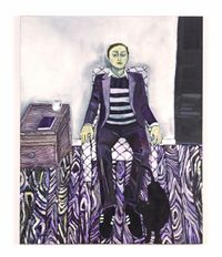 Self Portrait (Purple Haze) by Raffi Kalenderian contemporary artwork painting