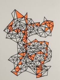 Triangles - Composition (2) by Layla Juma contemporary artwork drawing