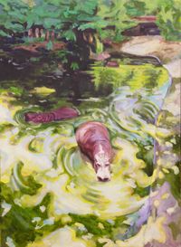 Hippo by Hao Zecheng contemporary artwork painting