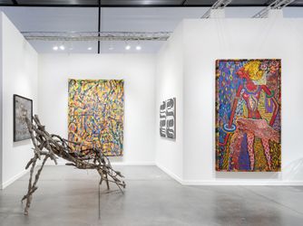 Exhibtiion view: Tina Kim Gallery, Frieze New York, The Shed (17–21 May 2023). Courtesy Tina Kim Gallery. Photo: Charles Roussel.