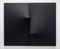 Nero (Black) by Agostino Bonalumi contemporary artwork painting