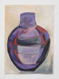 Vase: purple by Ana Mazzei contemporary artwork painting