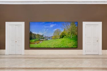Exhibition view: Daniel Ambrosi, AI and the Landscapes of Capability Brown, Robilant+Voena, London (6 October–15 December 2023). Courtesy the artist and Robilant+Voena.