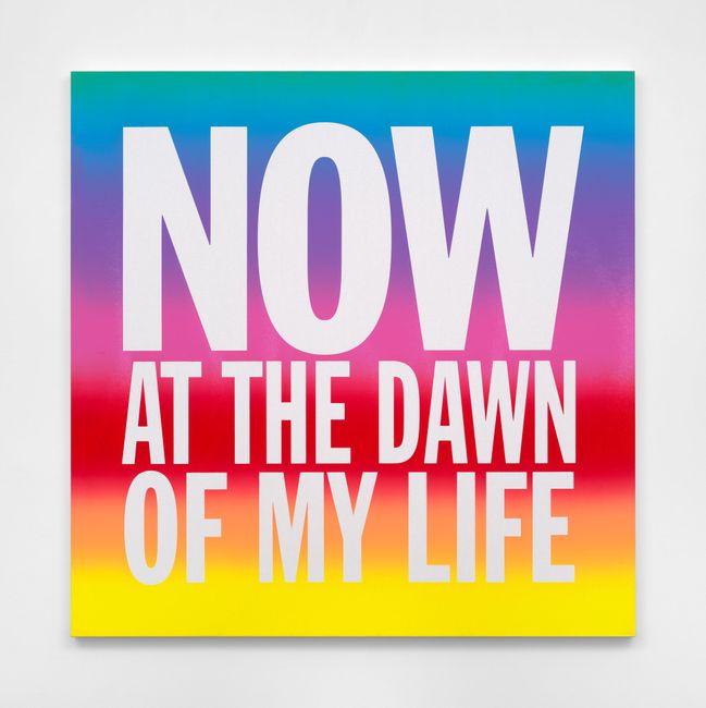 NOW AT THE DAWN OF MY LIFE by John Giorno contemporary artwork