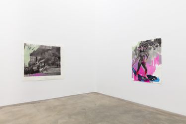 Exhibition view: Cosmo Whyte, When They Aren’t Looking We Gather By The River, Anat Ebgi, Culver City, Los Angeles (7 November–9 January 2021). Courtesy Anat Ebgi.