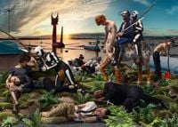 Allegoria Sacra, Knight and Death by AES+F contemporary artwork photography