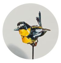 Tricolor flycatcher.21 by Suyeon Kim contemporary artwork painting