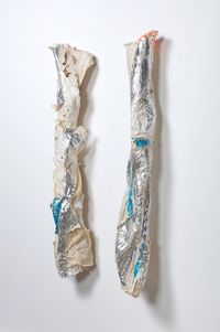 Silver Pair by Lynda Benglis contemporary artwork painting, works on paper, sculpture