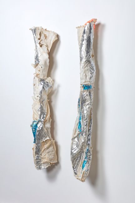 Silver Pair by Lynda Benglis contemporary artwork