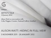 ARTIST TALK - Alison Watt