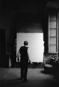 Lucio Fontana, Waiting, Milan (2) by Ugo Mulas contemporary artwork photography