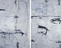Beijing Diptych by Huang Rui contemporary artwork mixed media