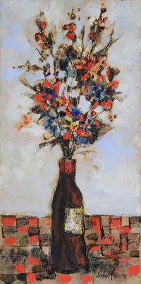 Bouquet by Hugues Pissarro contemporary artwork painting