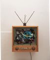 Neon TV - Dish=Antenna by Nam June Paik contemporary artwork 2