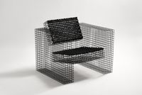 WMAC#1_2 (Wire-mesh Armchair) by Kim Gideon contemporary artwork sculpture