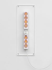 Wŏmen kànjiàn de shi guāng (Light is what we see) by Brigitte Kowanz contemporary artwork sculpture