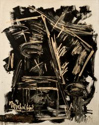 White Writing by Michael (Corinne) West contemporary artwork painting, works on paper