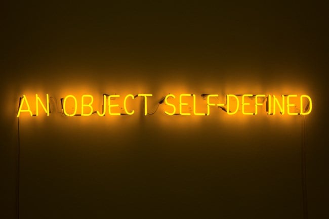 Self-defined object by Joseph Kosuth contemporary artwork
